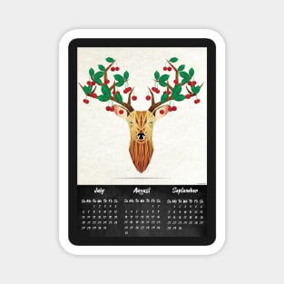 deer summer calendar 2020 Magnet