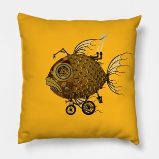 Golden Fish Pillow