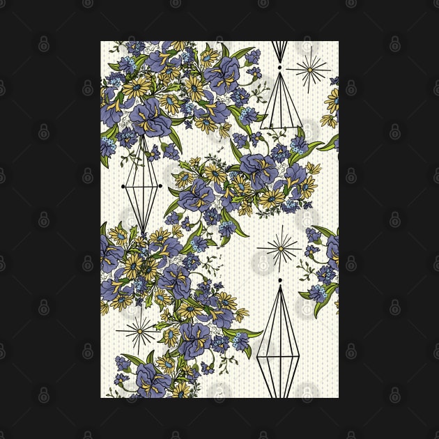Retro Mid Century Floral Blast from the Past by Salzanos