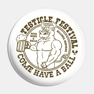 testicle festival Pin