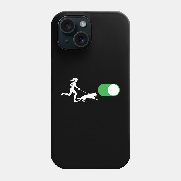 Dog Walking - On (F) Phone Case by CCDesign