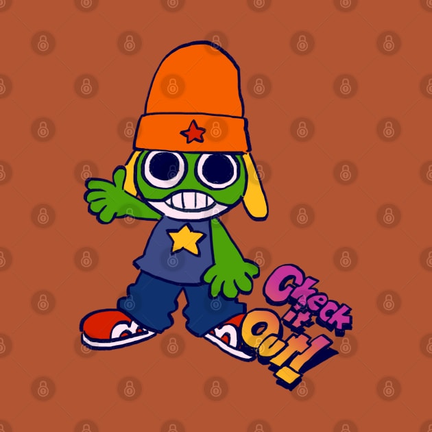 I draw keroro cosplaying parappa / Sergeant Keroro by mudwizard