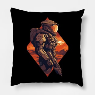 Martian Marine Fully Armed - Scifi Pillow