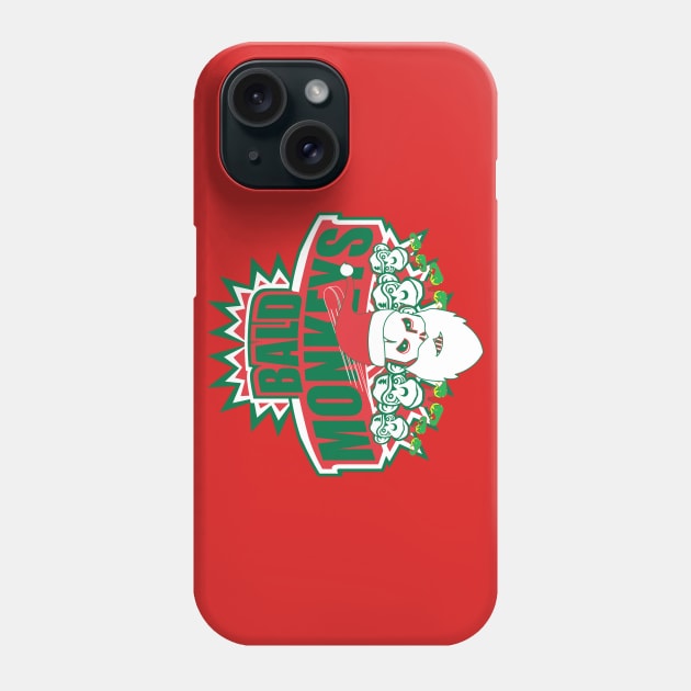 Bald Monkeys Christmas Phone Case by TBM Christopher