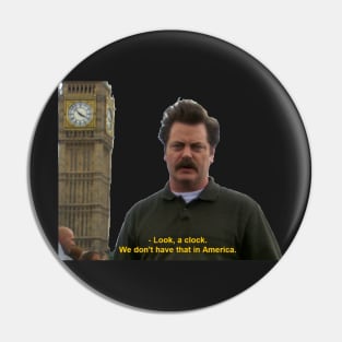 Ron Swanson - Big Ben Pin