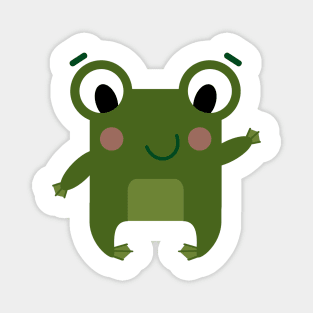 Mr Square Frog Magnet