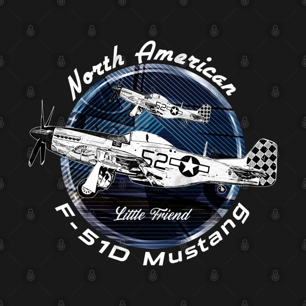 P-51D Mustang American War racing Plane by aeroloversclothing