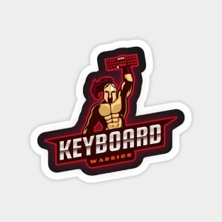 Keyboard Warrior Logo Magnet