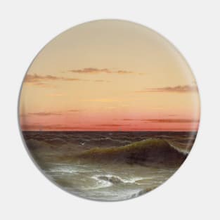 Seascape; Sunset by Martin Johnson Heade Pin