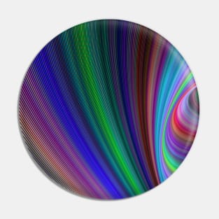 Blurred Rainbow Spiral Pin