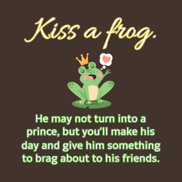 Kiss a frog by HyraxWithAFlamethrower