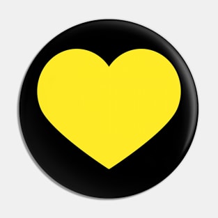 Yellow heart Pin