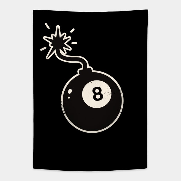 snooker bomb Tapestry by InnerYou