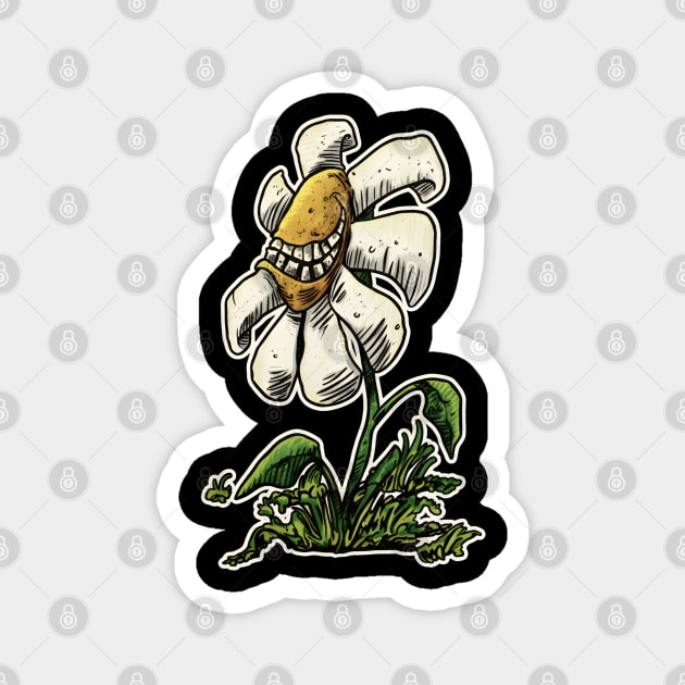 Tripping Daisy Magnet by dtr_art