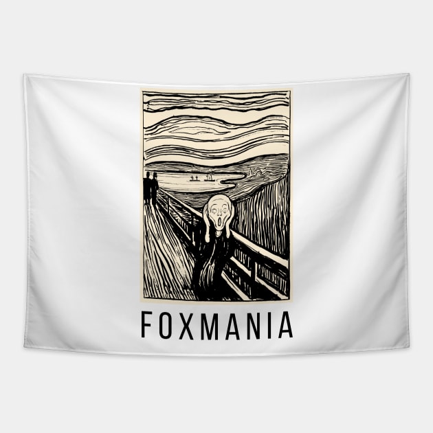 Foxmania Tapestry by TJWDraws