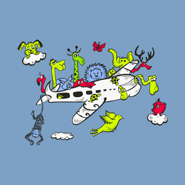 Animal's Plane by Andengmarinko