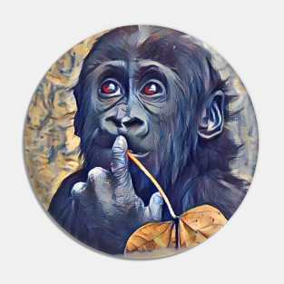 Baby Western Lowland Gorilla Pin