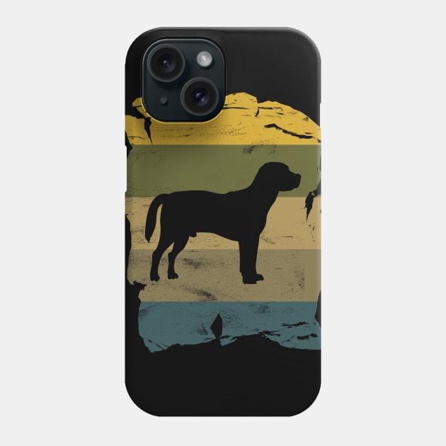 Beagle Distressed Vintage Retro Silhouette Phone Case by DoggyStyles