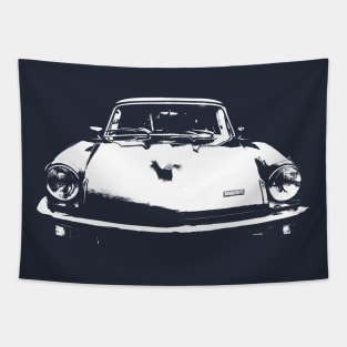 Triumph GT6 Mk3 1970s British classic car monoblock white Tapestry