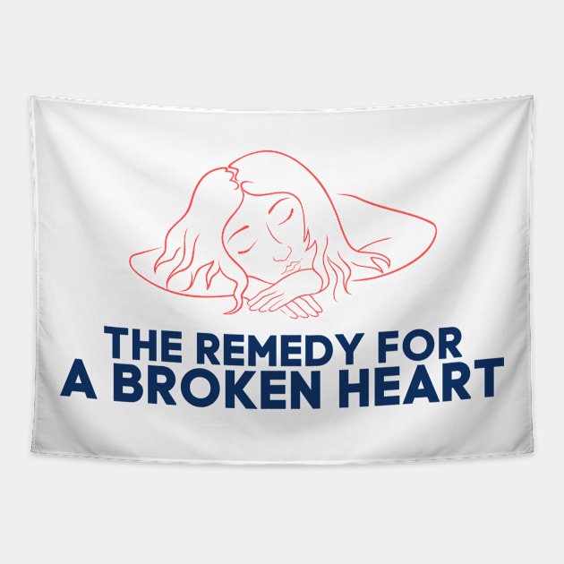 THE REMEDY FOR A BROKEN HEART Tapestry by karacayart