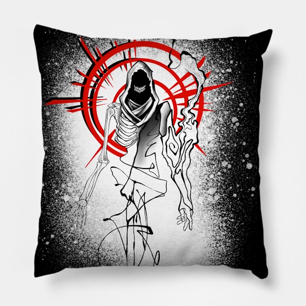 Warrior of Darkness Pillow by BSKR