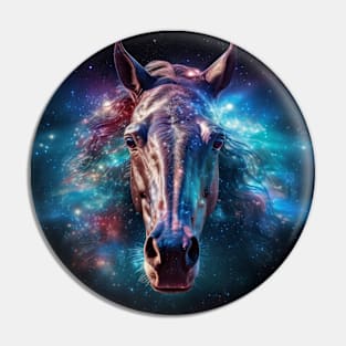 Horse Wild Animal Majestic Wilderness Surrealist Pin