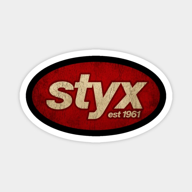 Styx - Vintage Magnet by Skeletownn