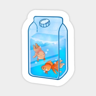 Happy Goldfish Magnet