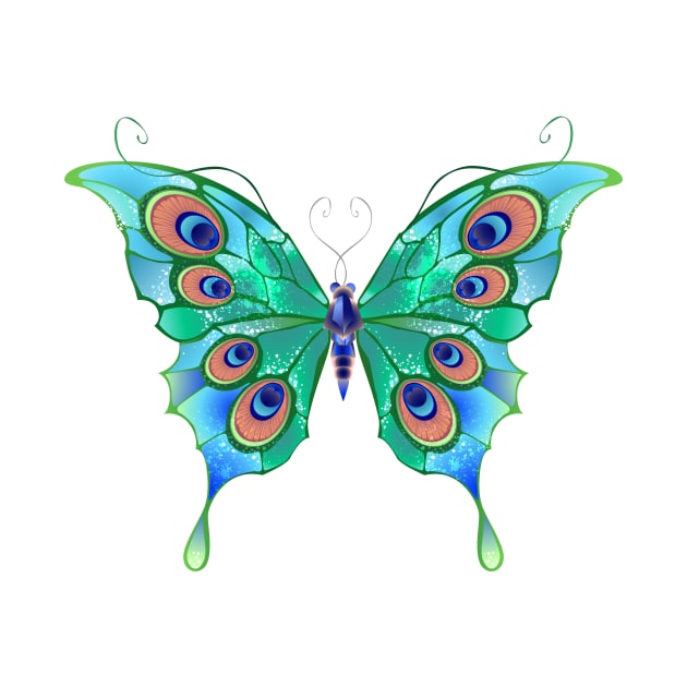 Green butterfly ( Green butterflies ) by Blackmoon9