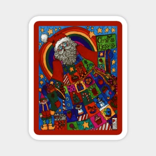 Abundant Blessings Santa Magnet