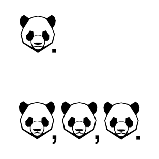 Panda. Pandapandapanda. T-Shirt