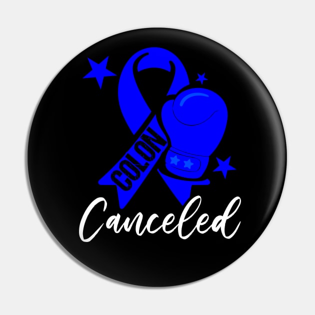 Blue Ribbon Colon Cancer Awareness Pin by Outrageous Flavors