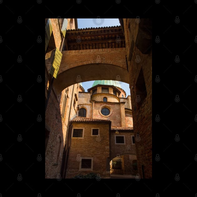 Treviso Cathedral Seen Through Arched Walkway, Italy by jojobob