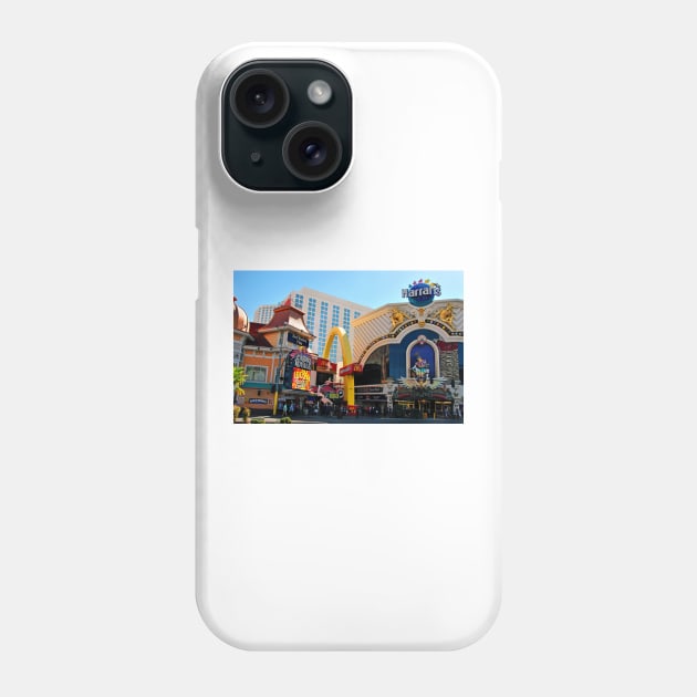 Harrahs Resort Hotel Las Vegas America Phone Case by AndyEvansPhotos