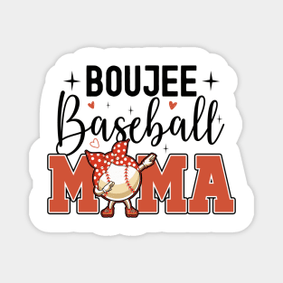 Boujee Baseball Mama Magnet