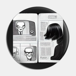 Newsreader | Comics Style Pin