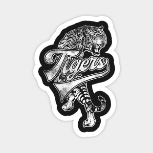 Tigers Mascot T Shirt Vintage Sports Name Tee Design Magnet