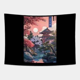 Tardis in Japan Tapestry