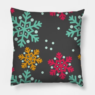 Winter Snowflakes Pattern Pillow