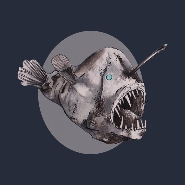 Angler Fish by IndiasIllustrations