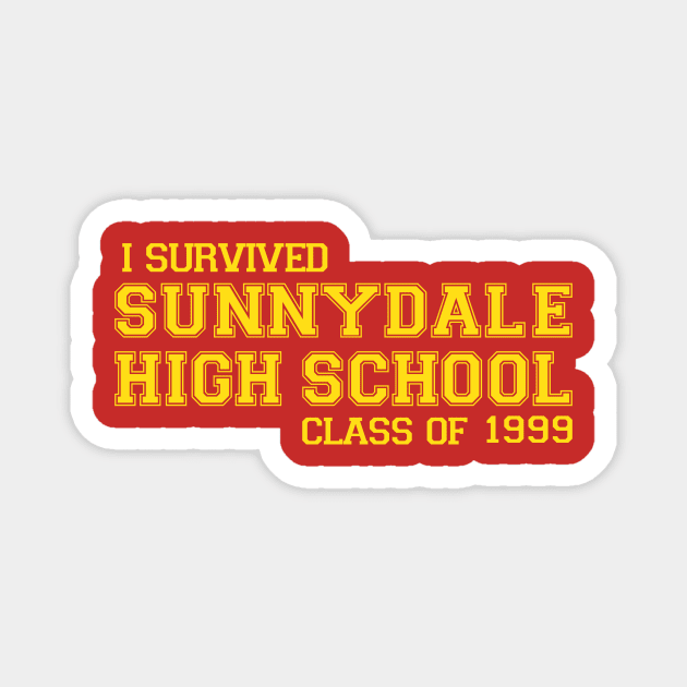 I Survived Sunnydale High School Class of 1999 Magnet by seriefanatic