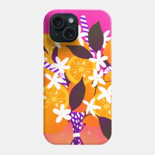 Summer perfect bright lemon bouquet, version 3 Phone Case