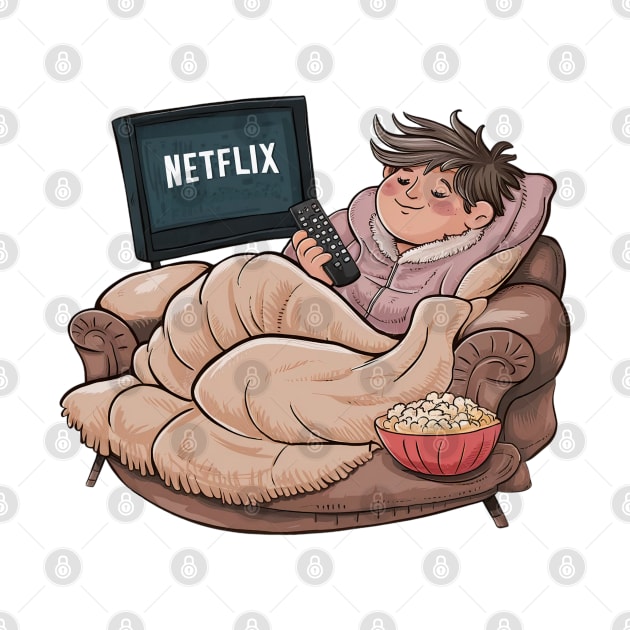 Netflix and chill is my self-care routine by Cute&Brave