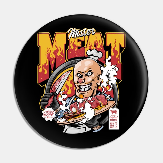 Mr. Meat Pin by mmninestd