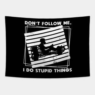 Kart Racing don't follow me stupid things funny Tapestry