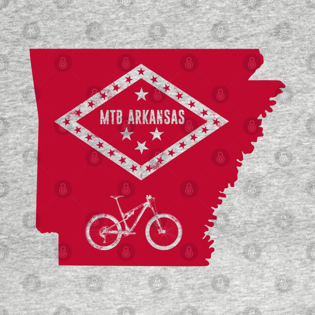 Discover Mountain Bike Arkansas - Mountain Bike - T-Shirt