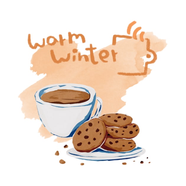 Warm Winter Hot Chocolate And Cookies by FabDesign