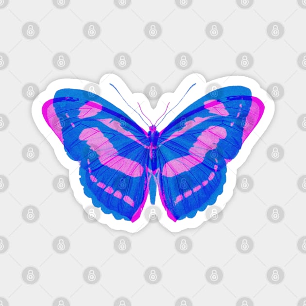 Retro Butterfly Magnet by Megadorim