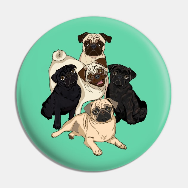 5ivePugs Pin by FivePugs