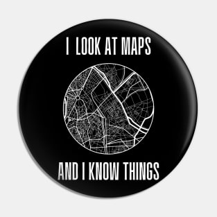 Funny Cartographer | Map Making | Geography Pun Pin